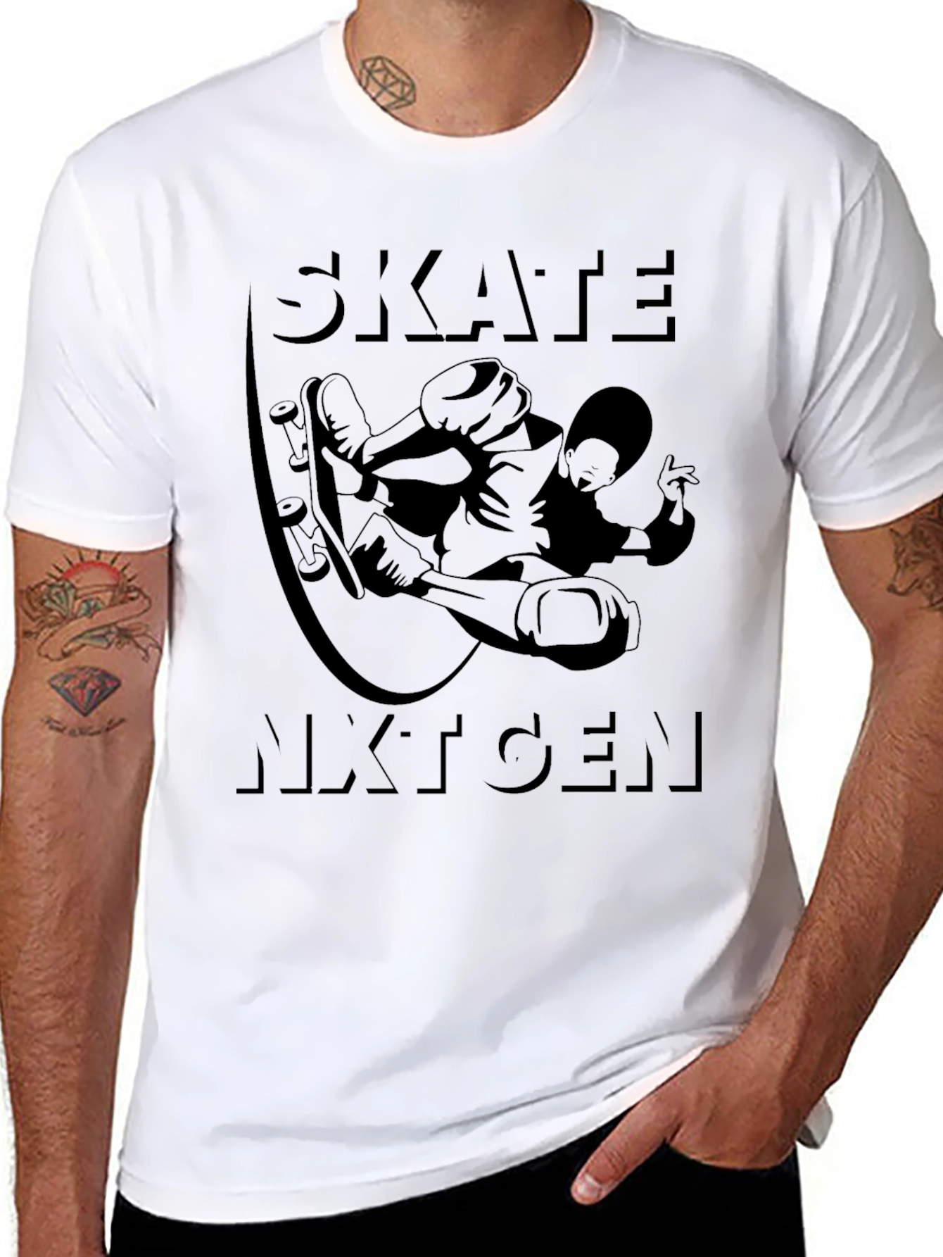 Skate Nxt Gen Black Graphic Tee