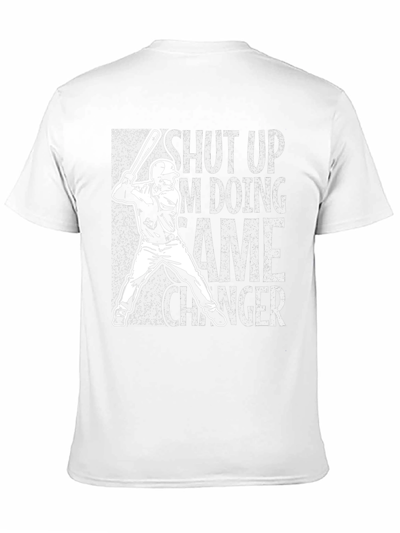 Baseball Game Changer Graphic Tee - Black Cotton Blend