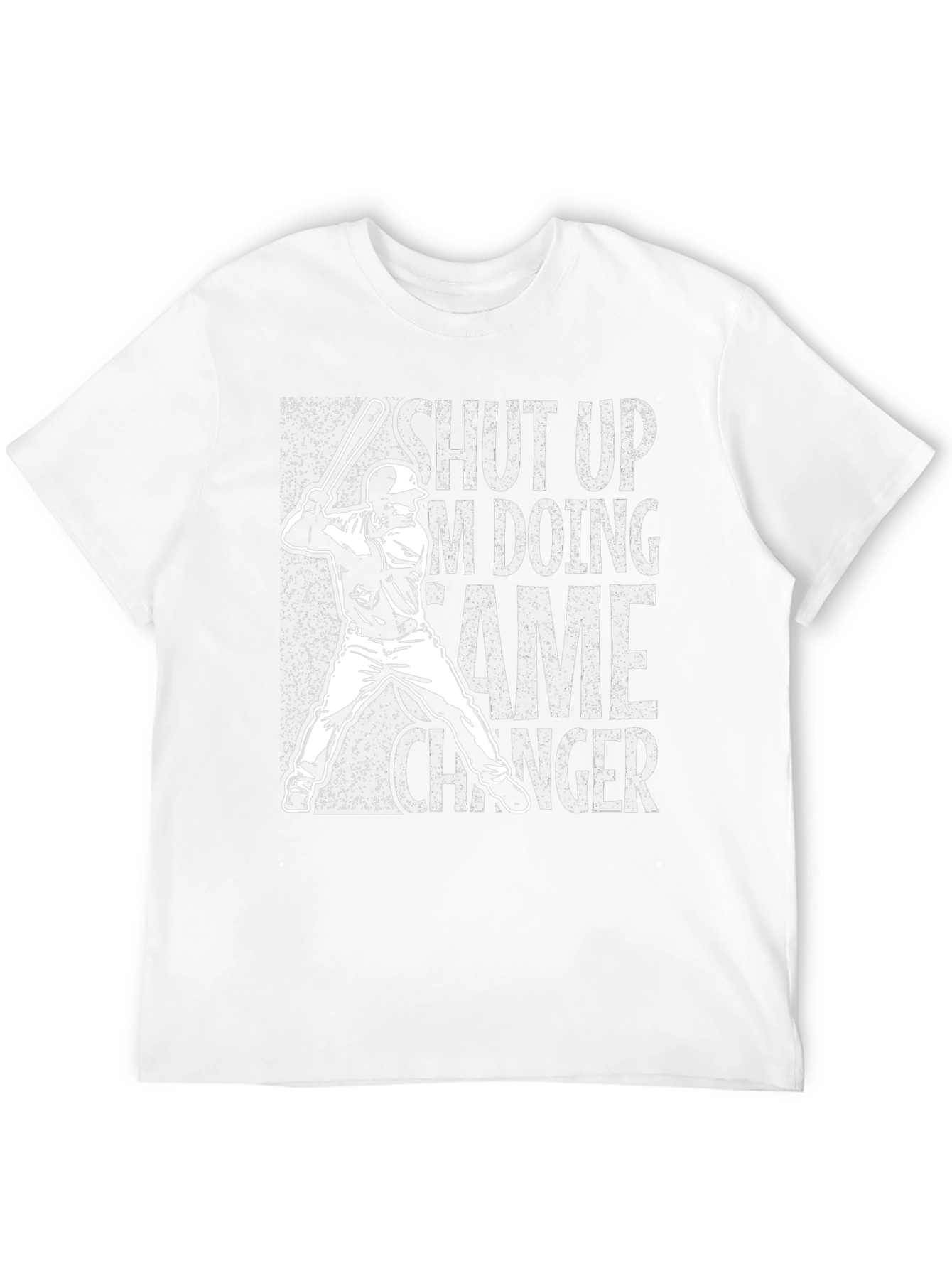 Baseball Game Changer Graphic Tee - Black Cotton Blend