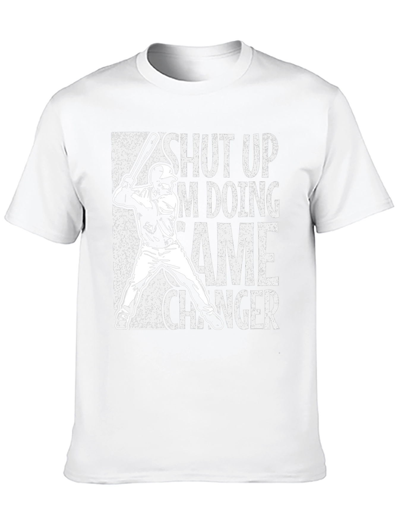 Baseball Game Changer Graphic Tee - Black Cotton Blend