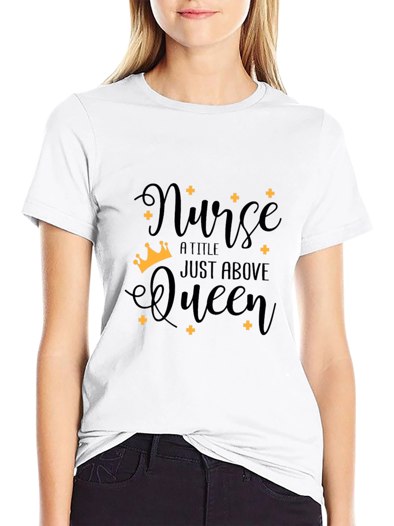 Nurse Above Queen Graphic T-Shirt