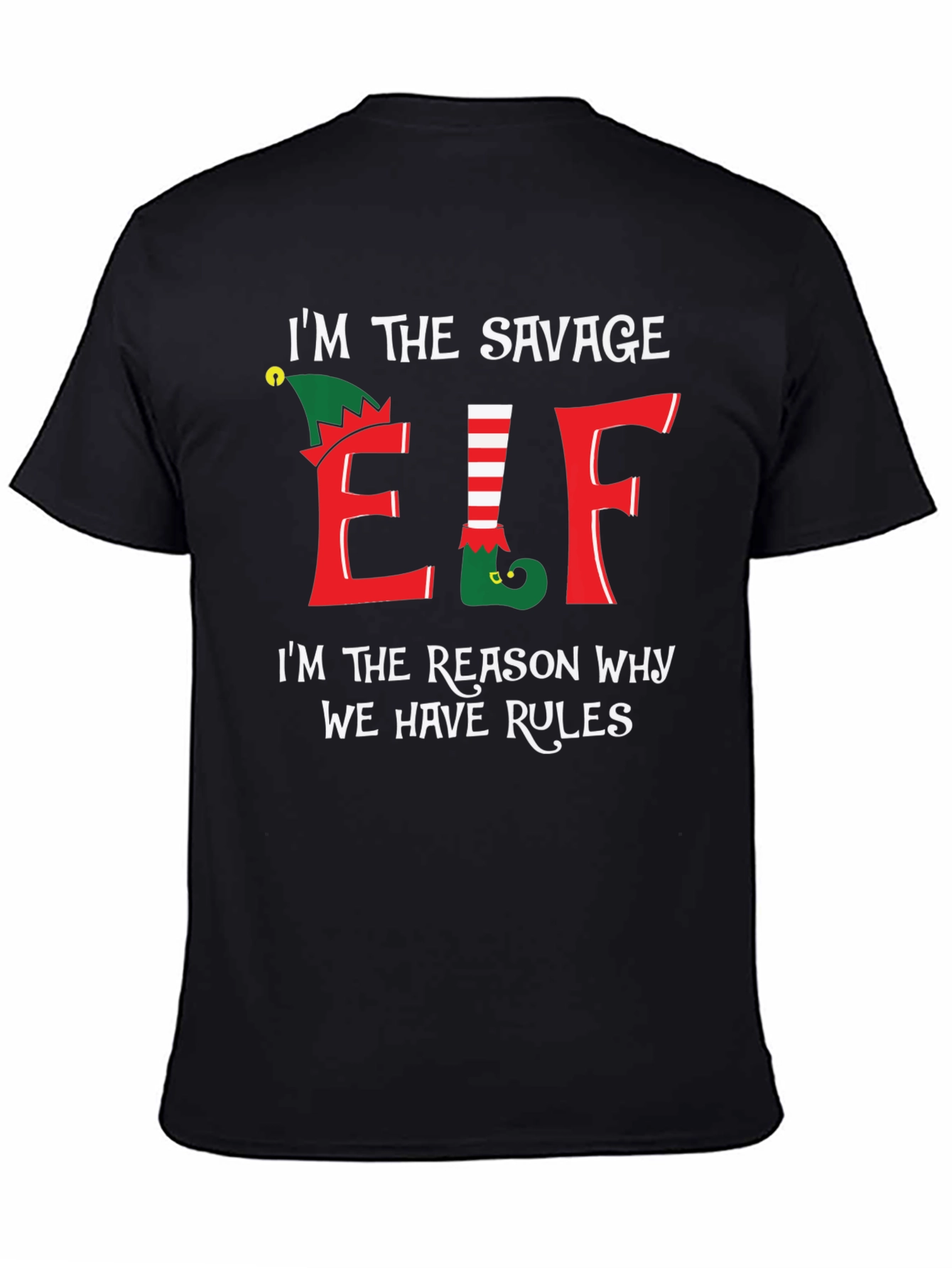 Savage Elf T-Shirt Christmas Holiday Tee