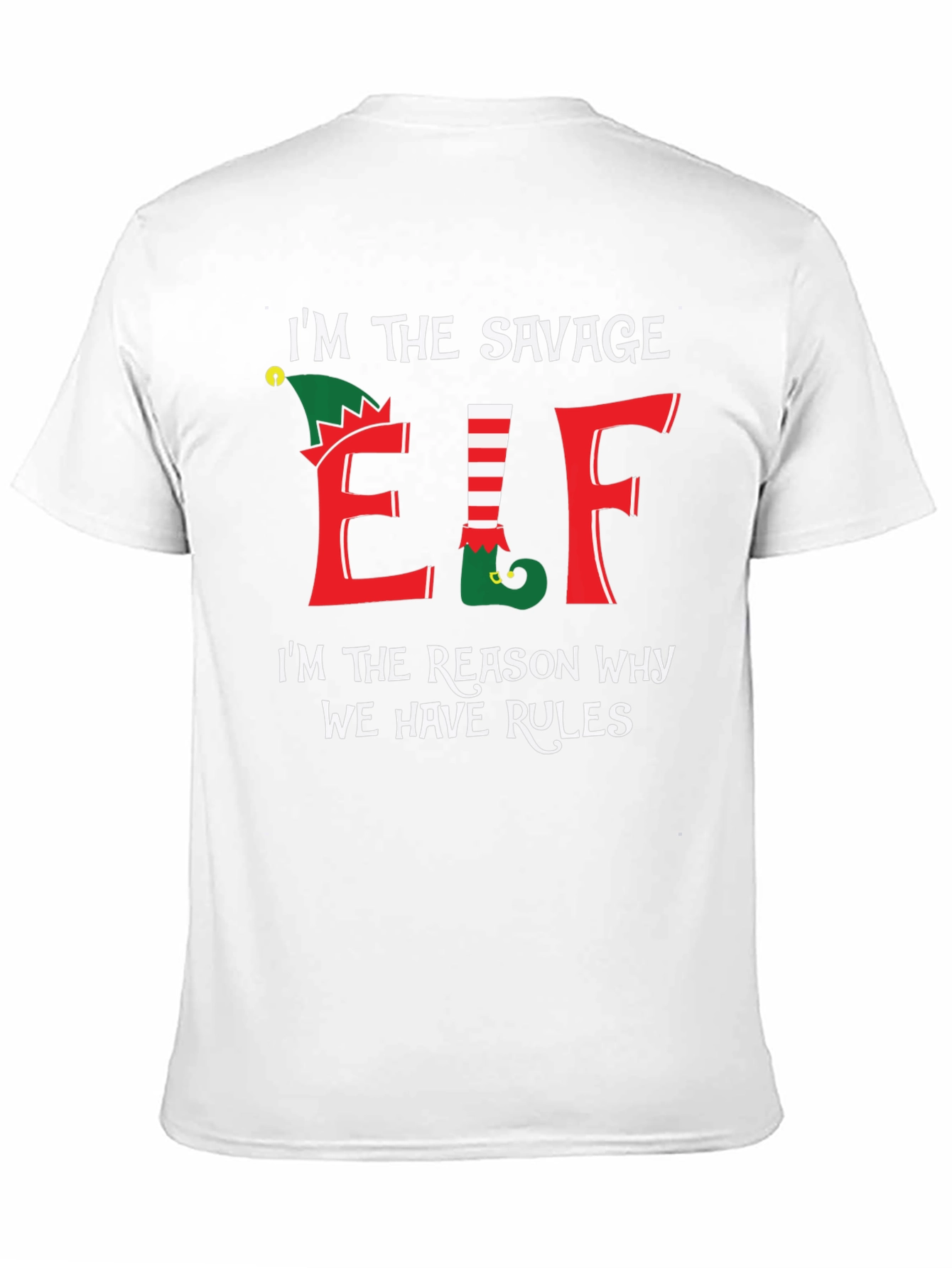 Savage Elf T-Shirt Christmas Holiday Tee