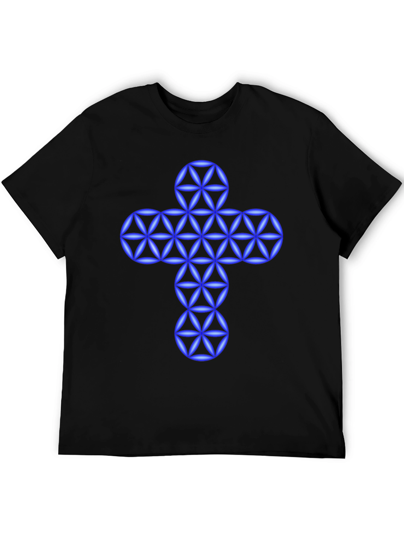 Geometric Cross Graphic T-Shirt