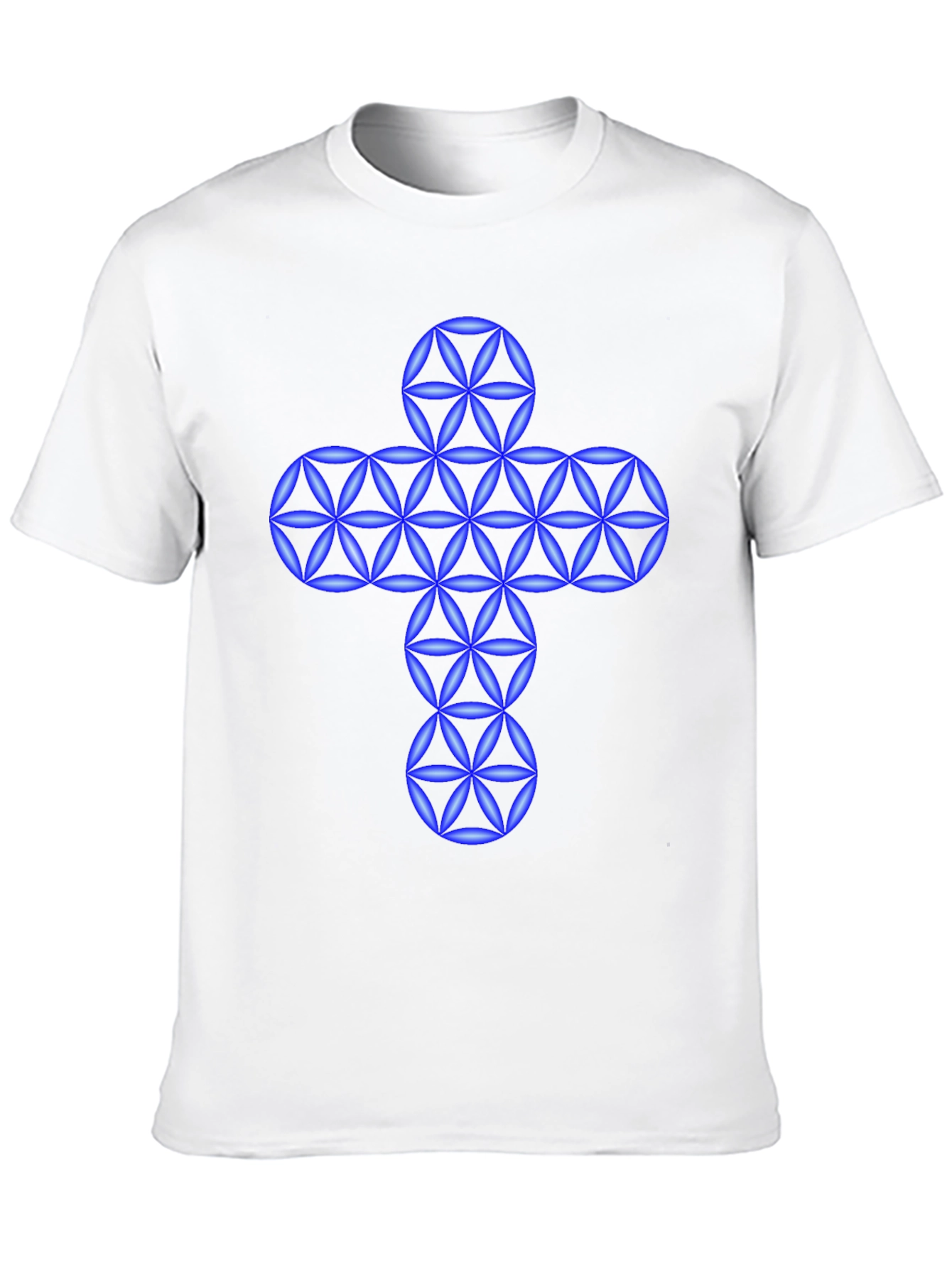 Geometric Cross Graphic T-Shirt