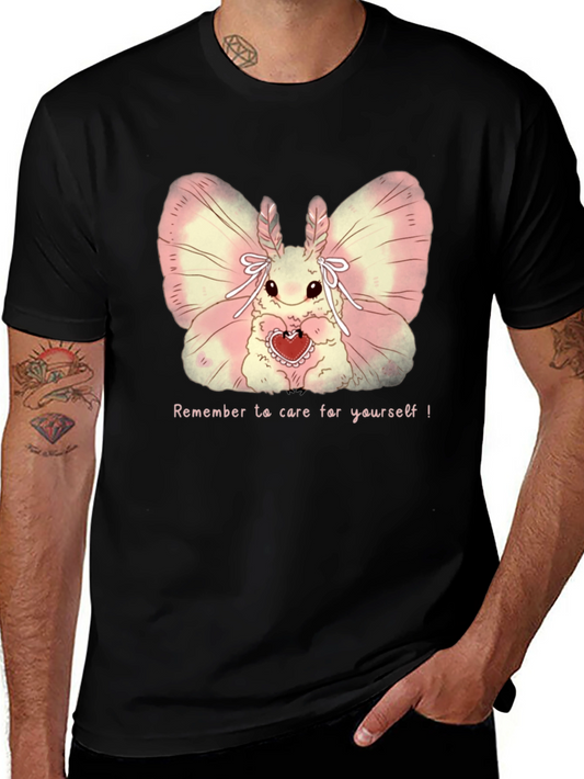 Cute Moth Heart T-Shirt - Remember to Care!