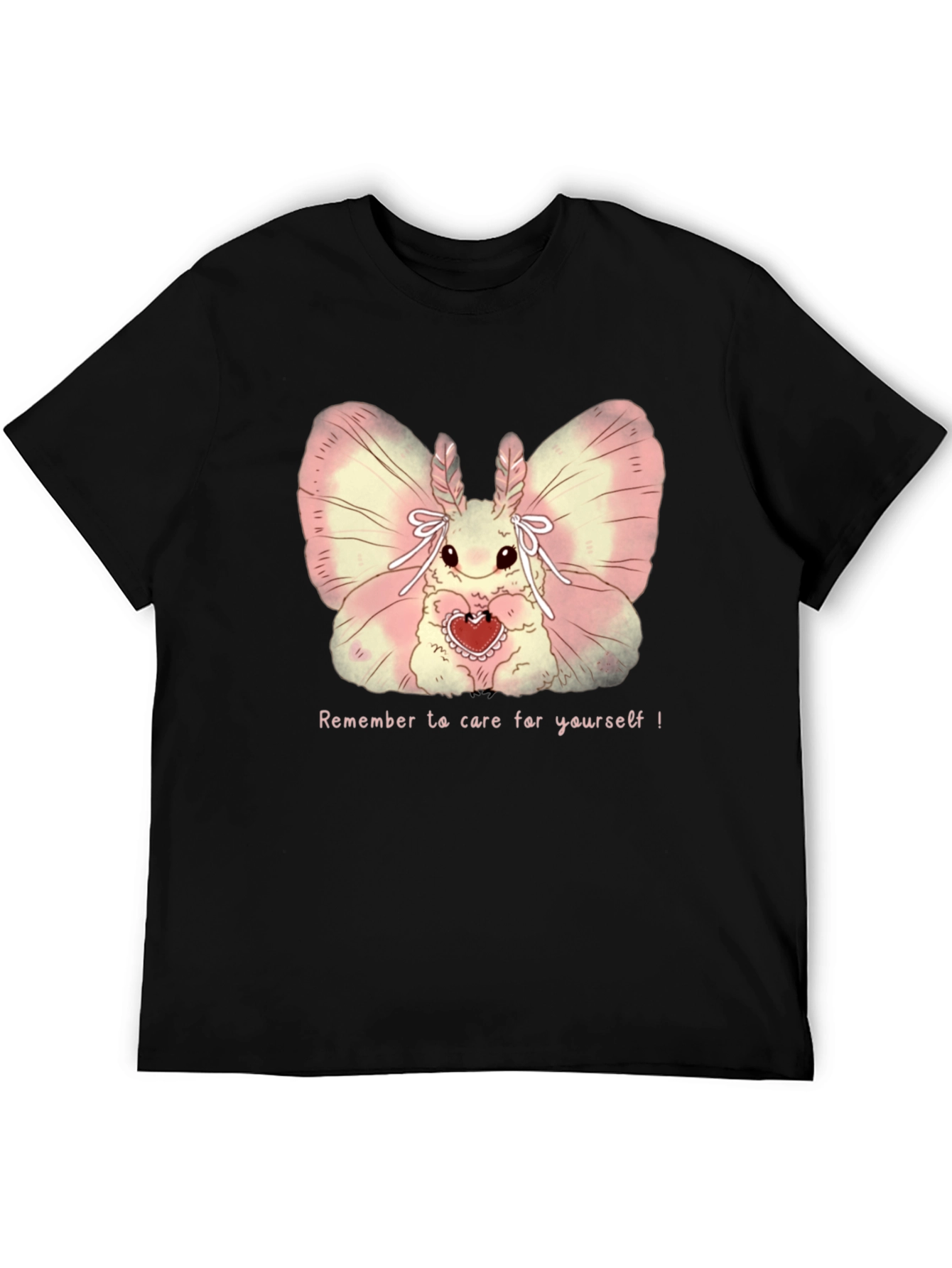 Cute Moth Heart T-Shirt - Remember to Care!