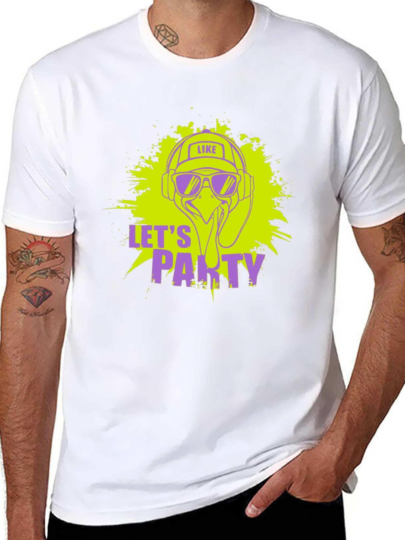Lets Party Tee - DJ Turkey Graphic T-Shirt