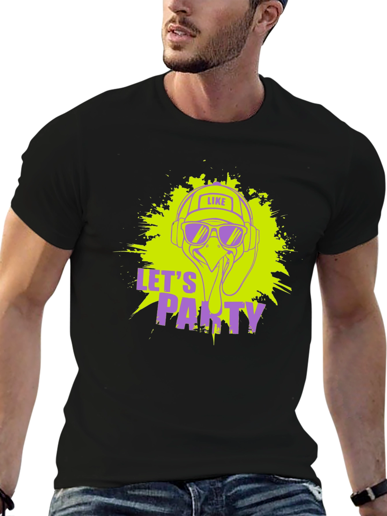 Lets Party Tee - DJ Turkey Graphic T-Shirt