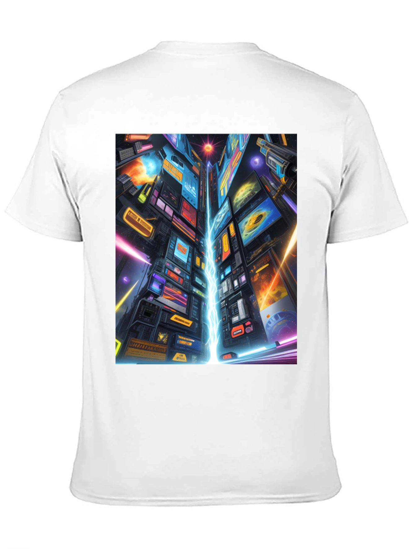 Cyberpunk Cityscape Graphic Tee