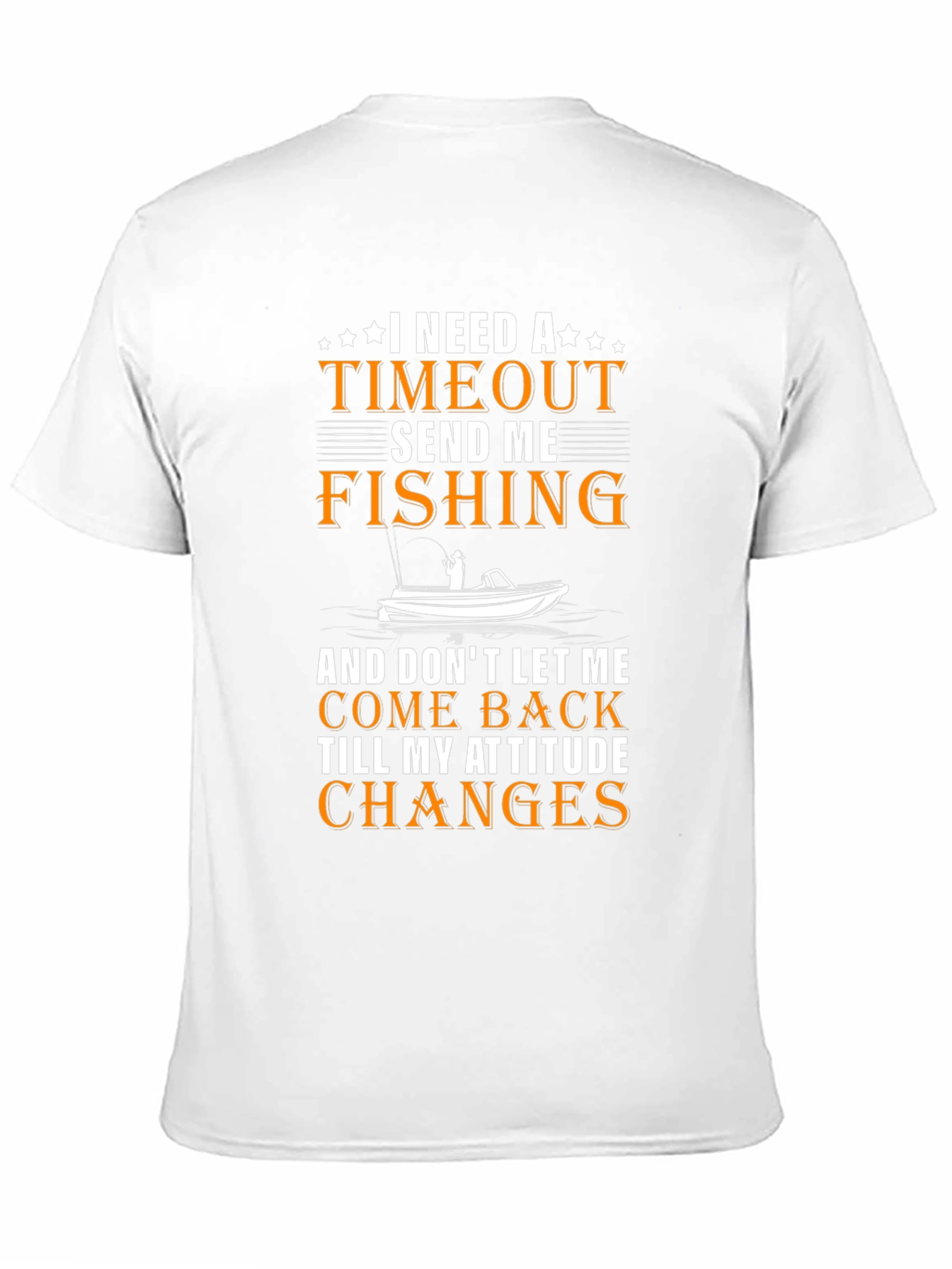 Timeout Send Me Fishing Graphic Tee