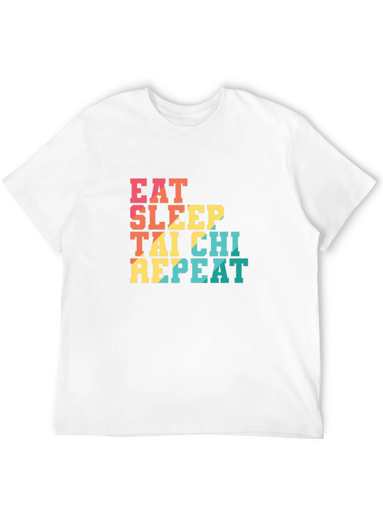 Eat Sleep Tai Chi Repeat Black T-Shirt