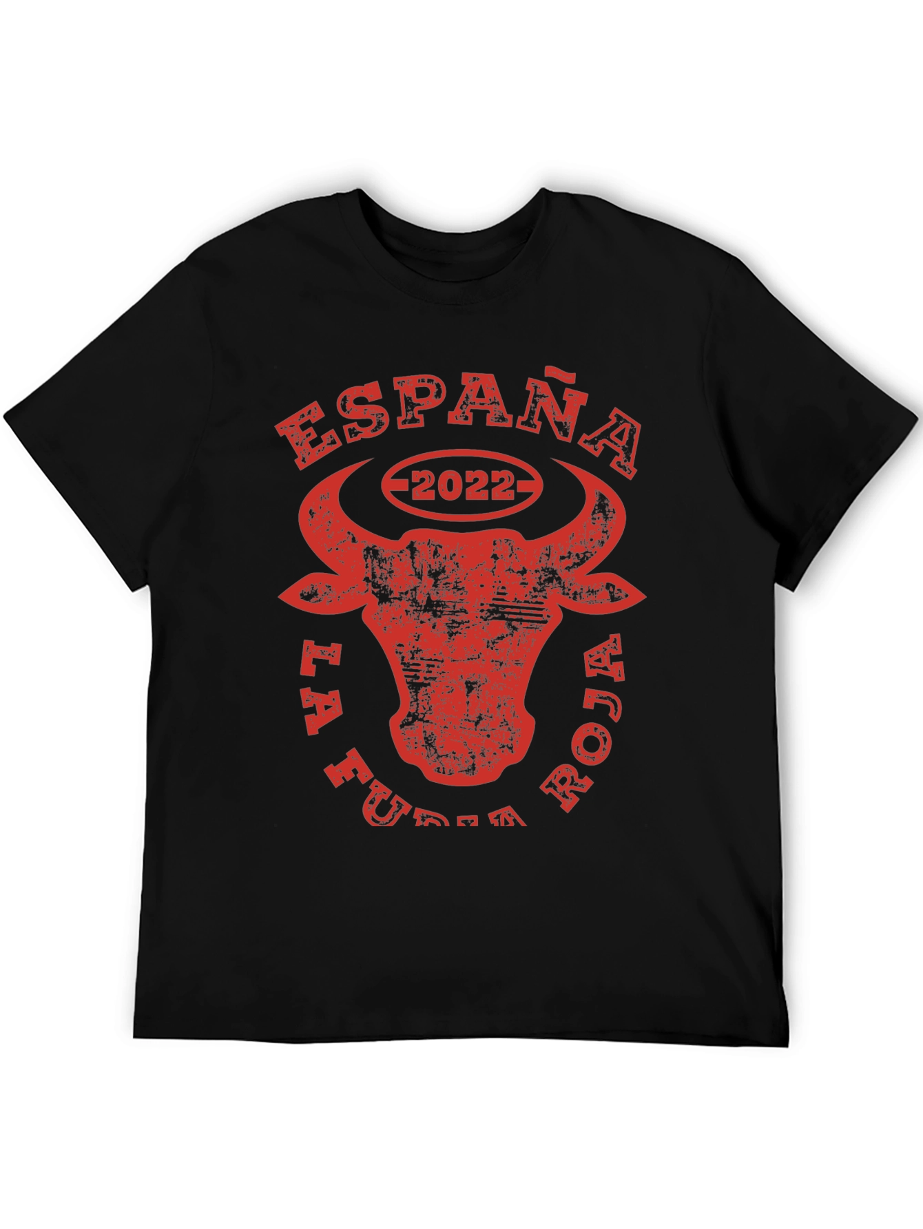 España La Furia Roja 2022 Bull T-Shirt