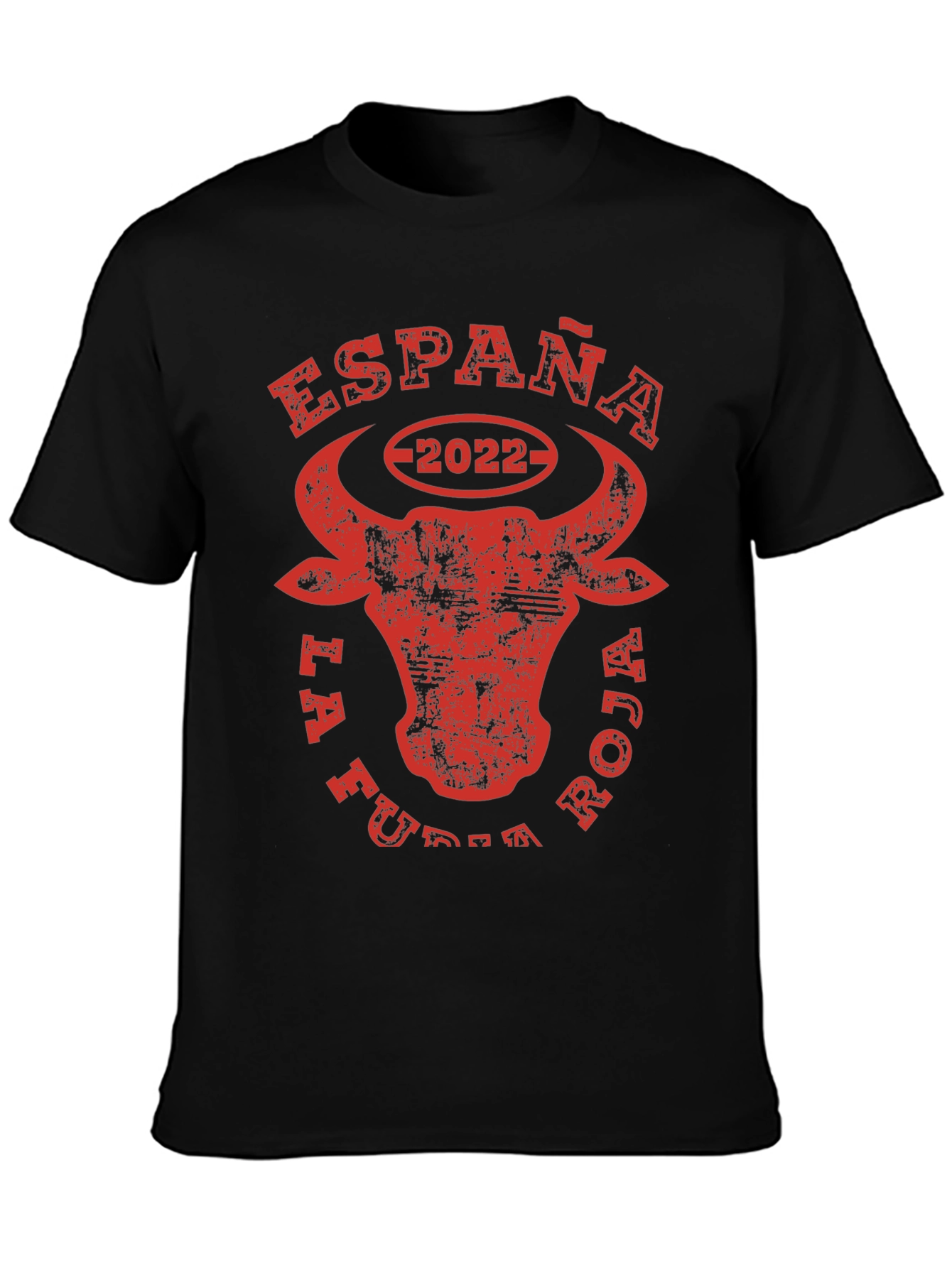 España La Furia Roja 2022 Bull T-Shirt