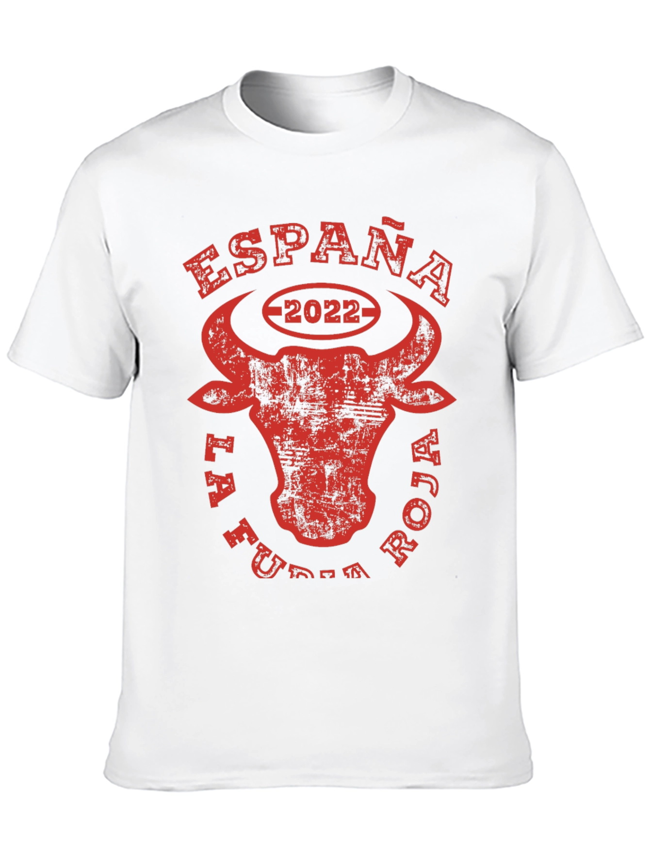 España La Furia Roja 2022 Bull T-Shirt