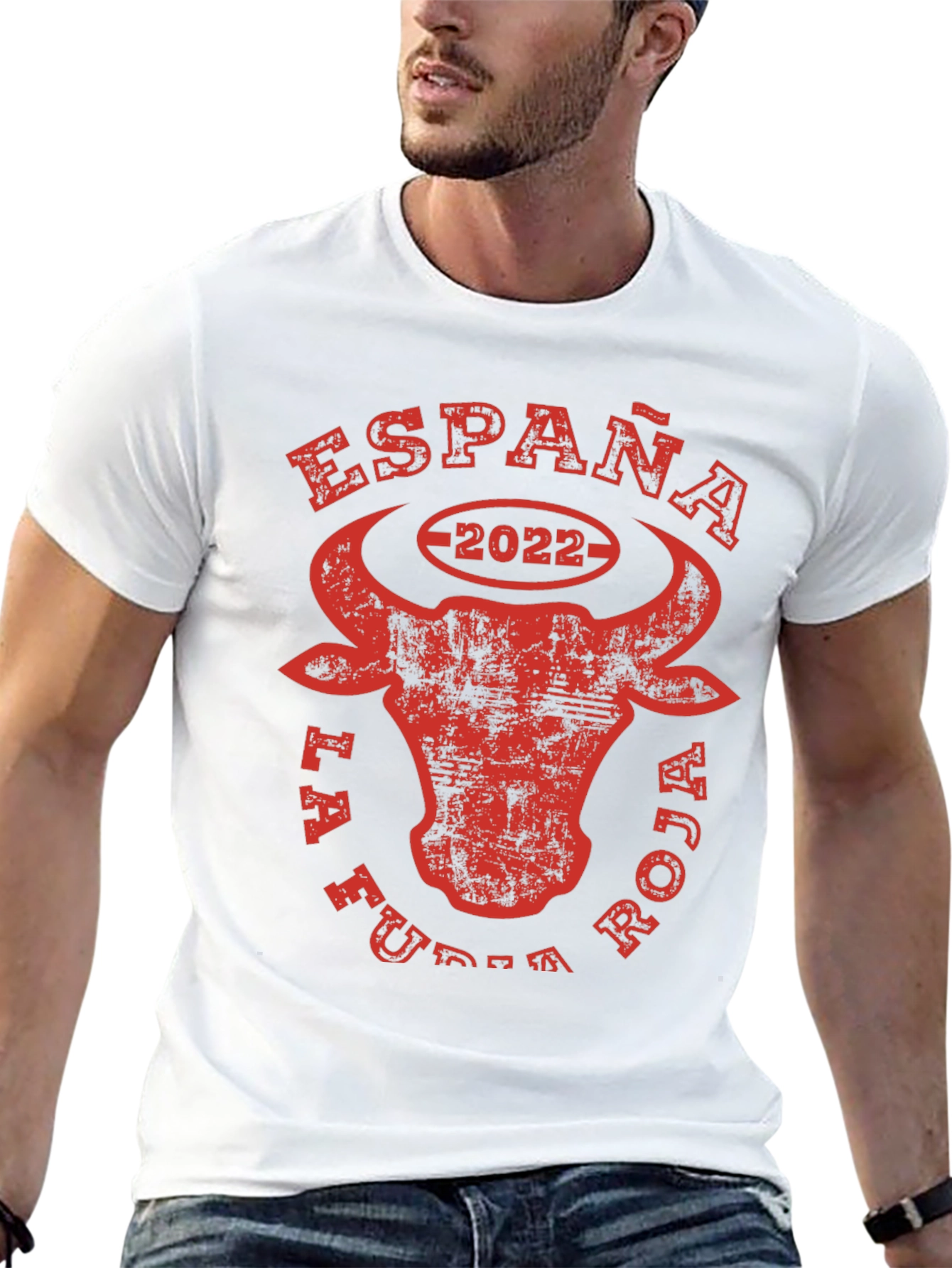 España La Furia Roja 2022 Bull T-Shirt