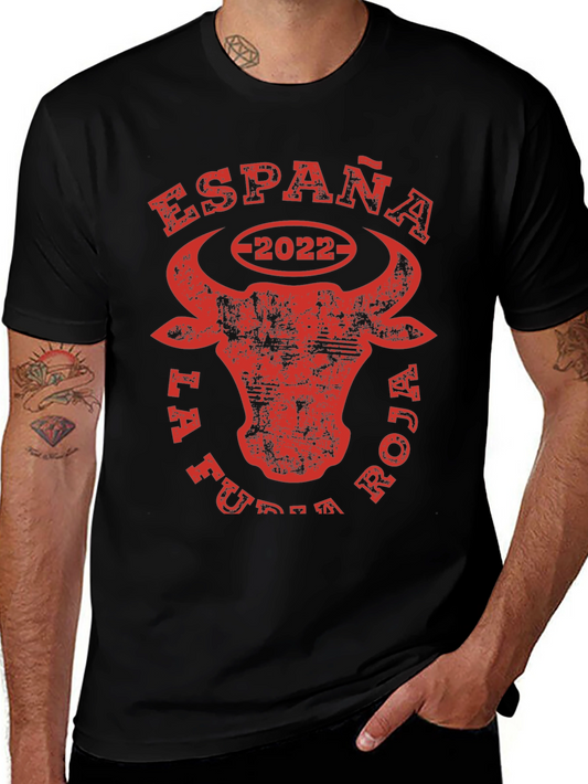 España La Furia Roja 2022 Bull T-Shirt