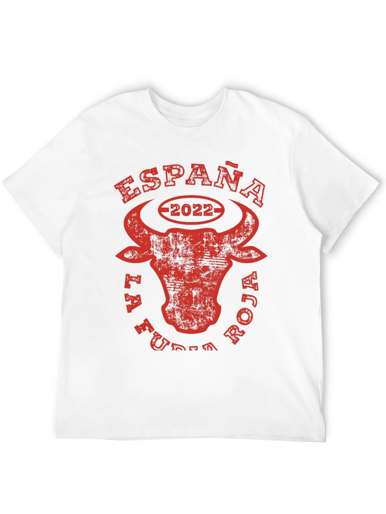 España La Furia Roja 2022 Bull T-Shirt
