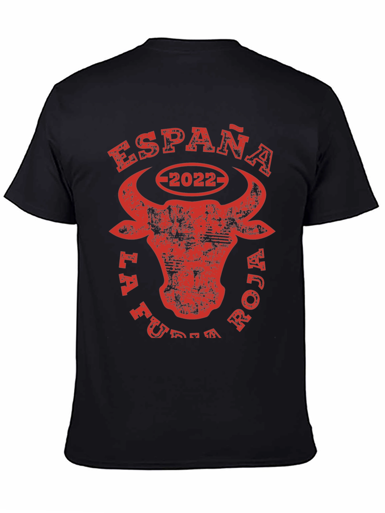 España La Furia Roja 2022 Bull T-Shirt