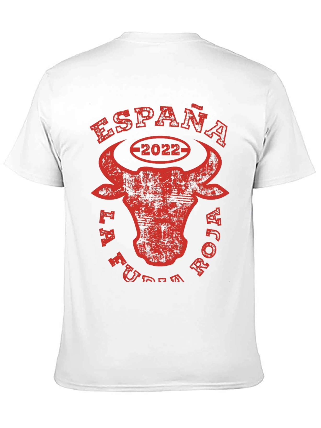 España La Furia Roja 2022 Bull T-Shirt