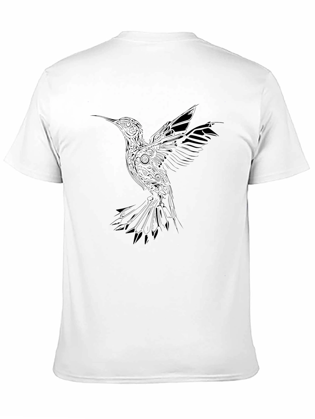 Hummingbird Graphic Tee - Stylish Black T-Shirt
