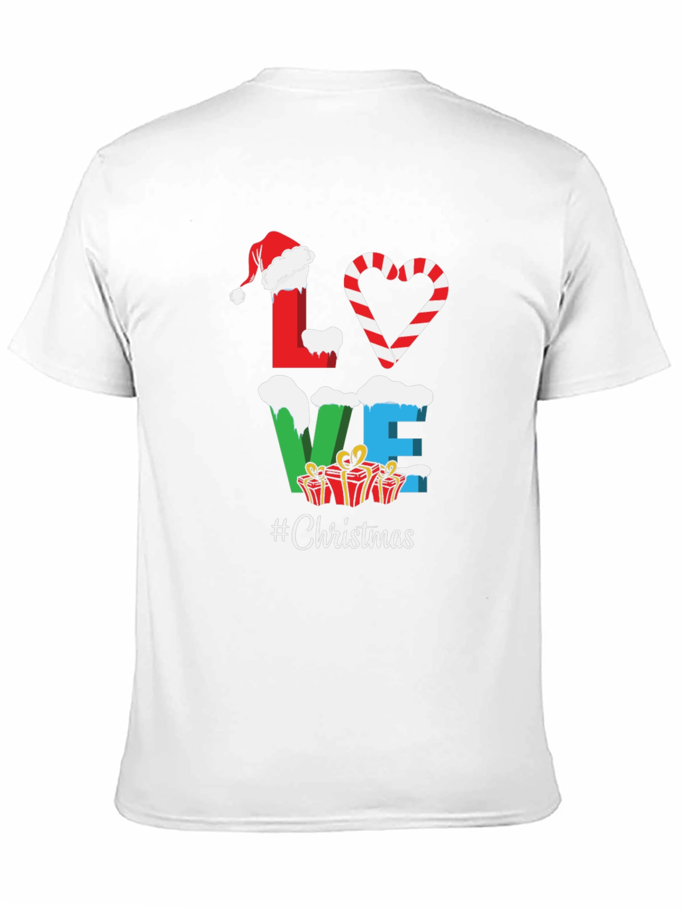 Festive Christmas Love Graphic Tee - Holiday Style