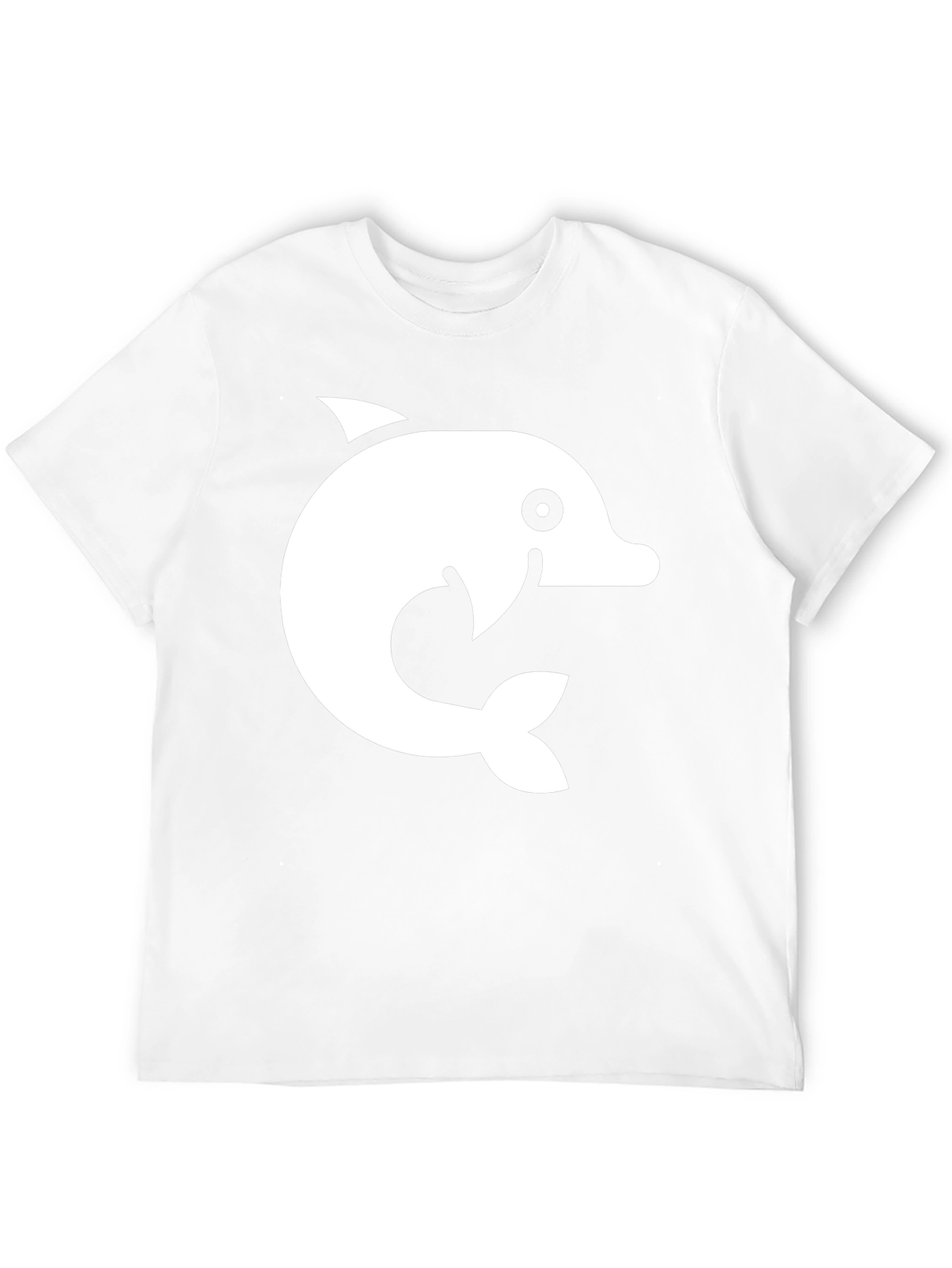 Dolphin Graphic Tee - Black Cotton Blend