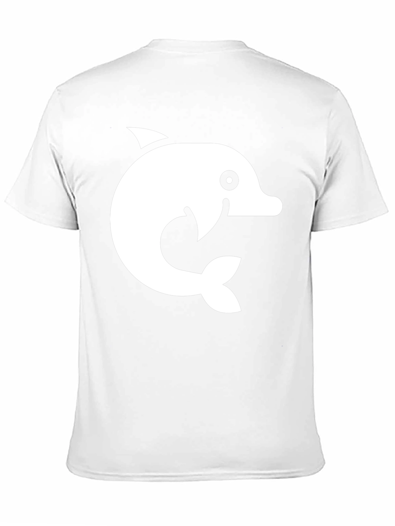 Dolphin Graphic Tee - Black Cotton Blend