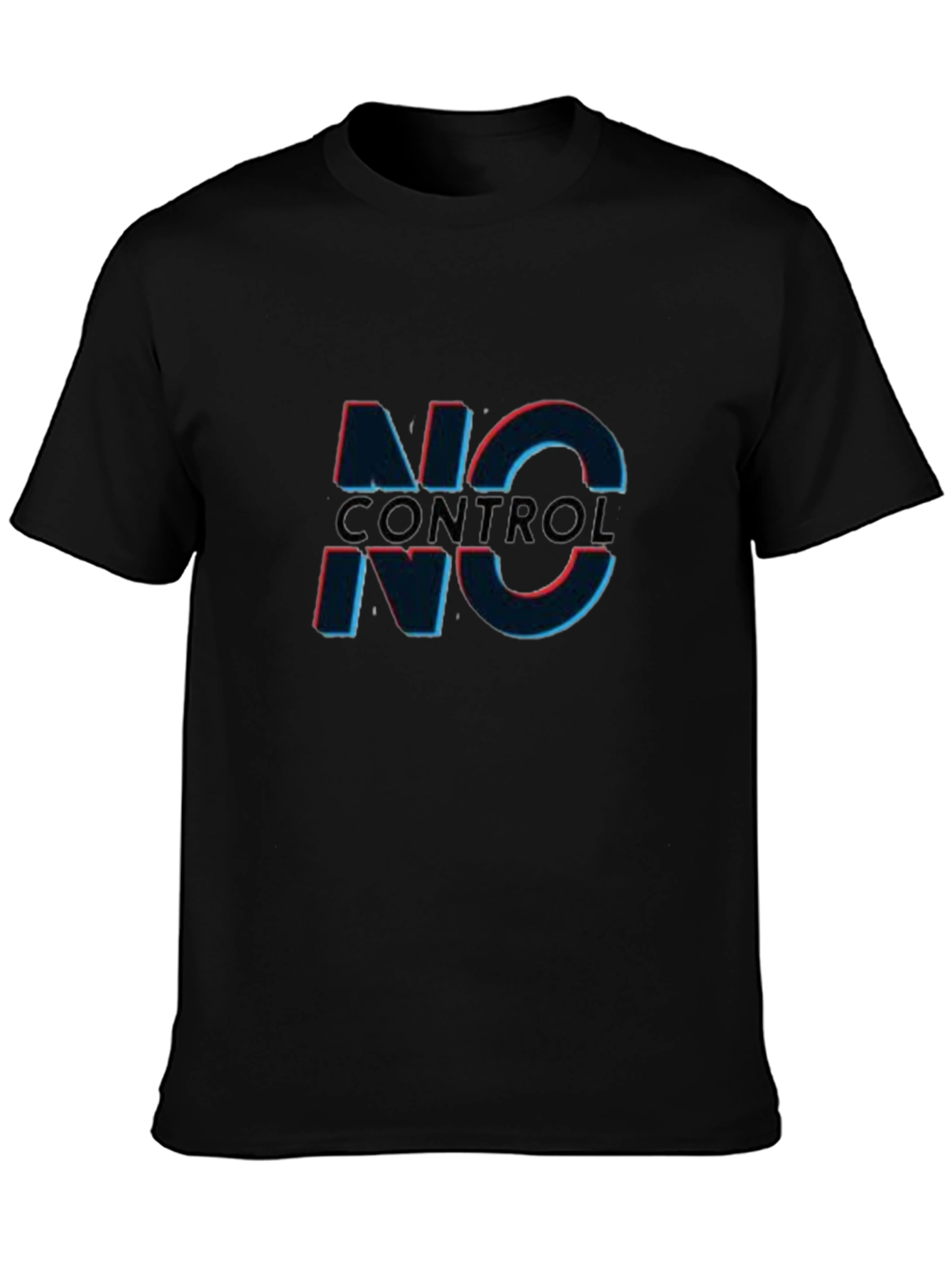 No Control Graphic Tee - Edgy Black T-Shirt