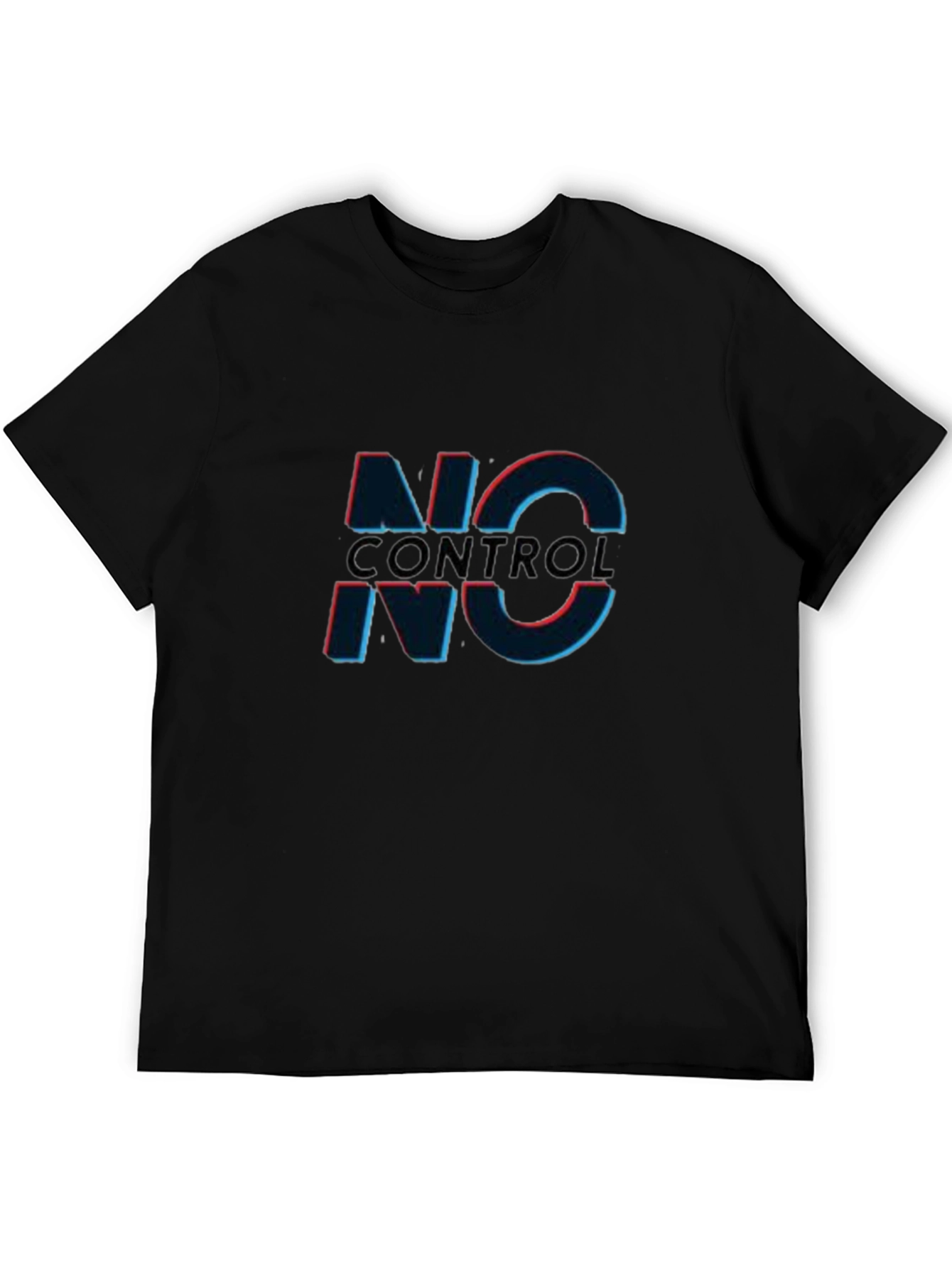 No Control Graphic Tee - Edgy Black T-Shirt
