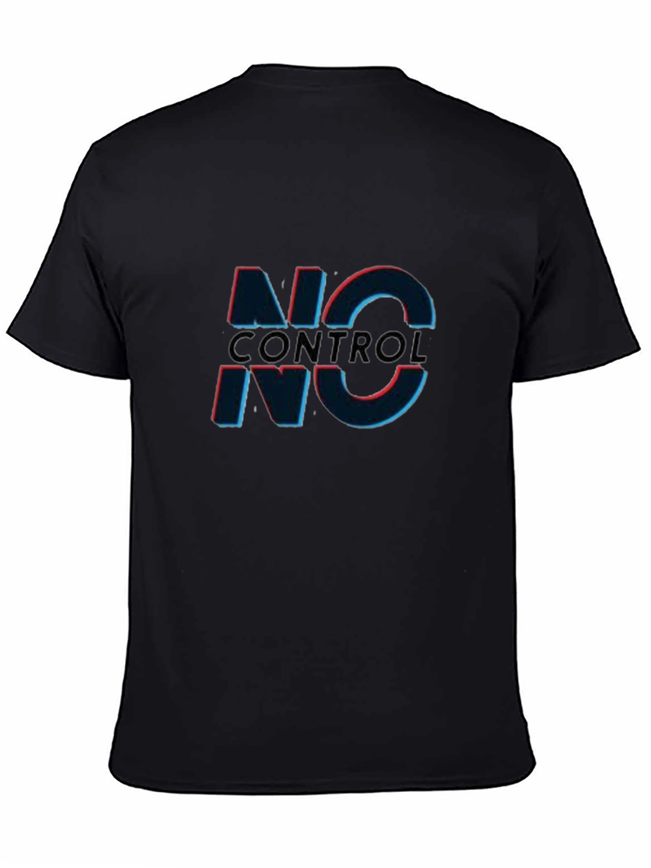 No Control Graphic Tee - Edgy Black T-Shirt