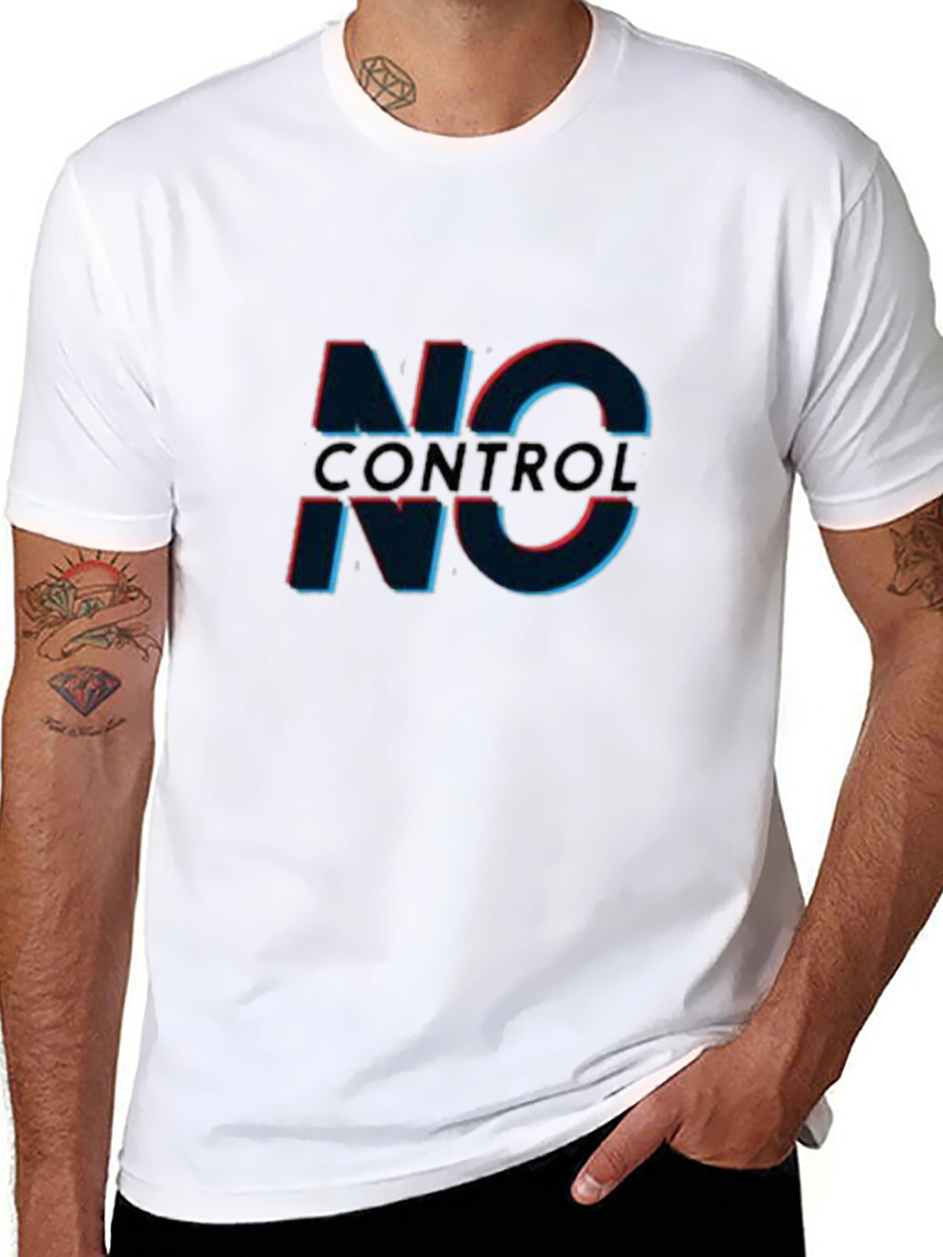 No Control Graphic Tee - Edgy Black T-Shirt