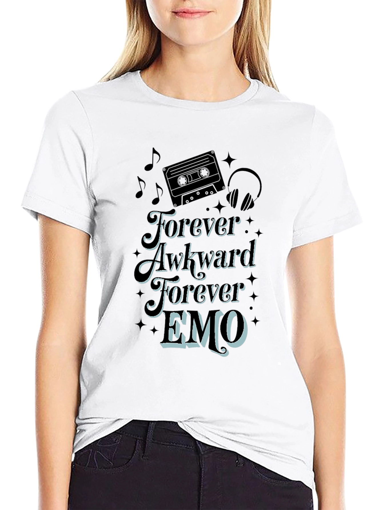 Forever Awkward Emo Graphic Tee