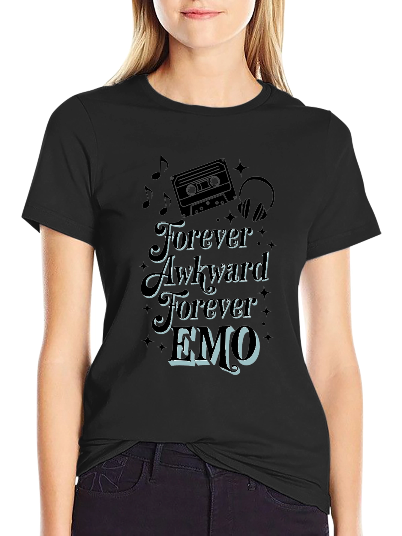Forever Awkward Emo Graphic Tee