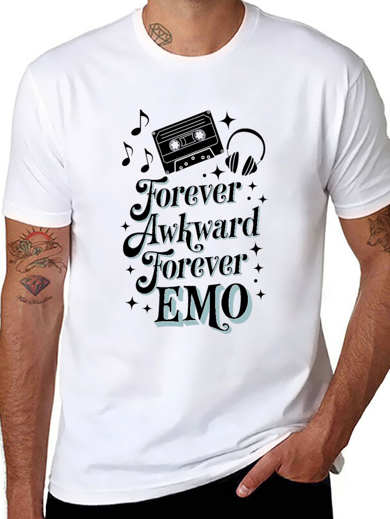 Forever Awkward Emo Graphic Tee