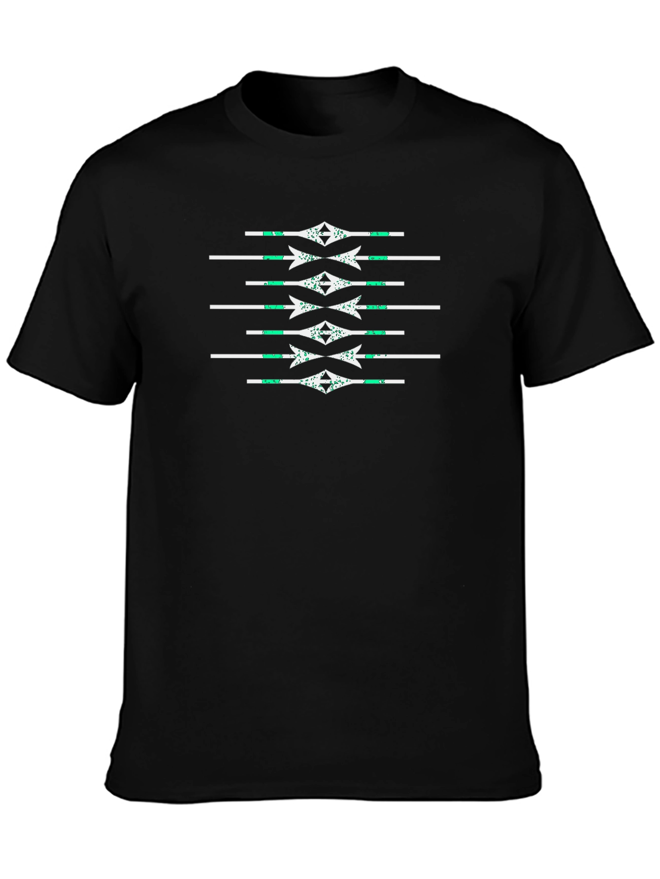 Modern Geometric Arrow Pattern T-Shirt