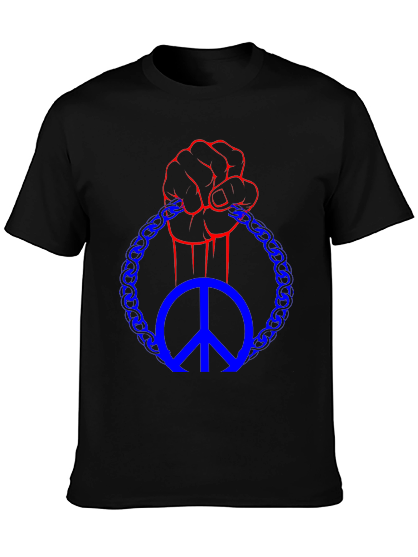 Peace Fist Graphic Tee - Black