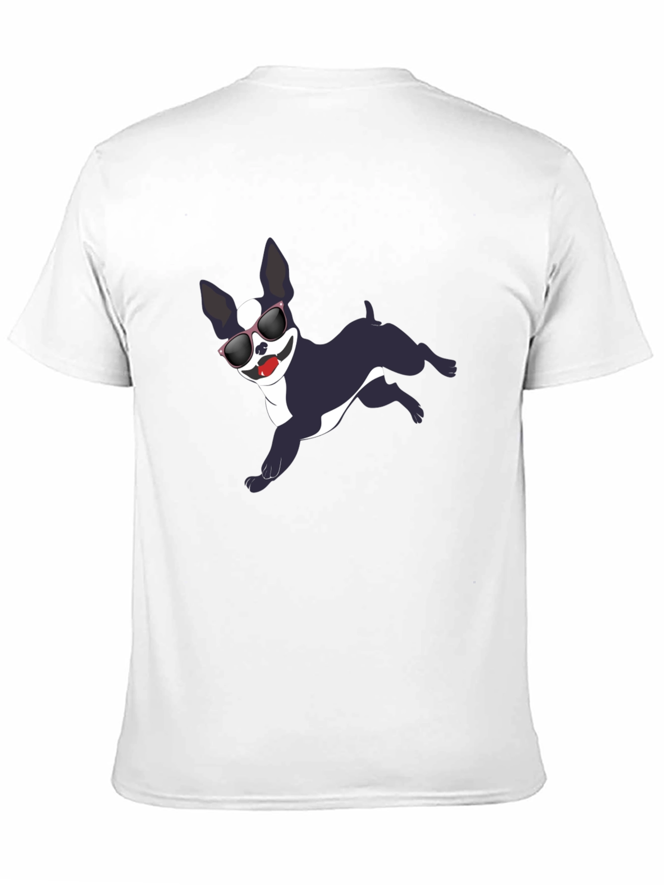 Cool Dog Graphic Tee - Black Cotton T-Shirt