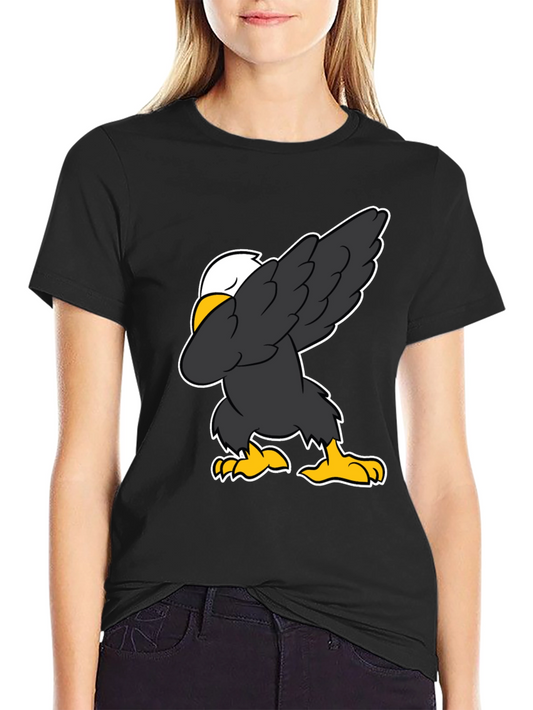 Dabbing Eagle Graphic Tee - Patriotic Fun