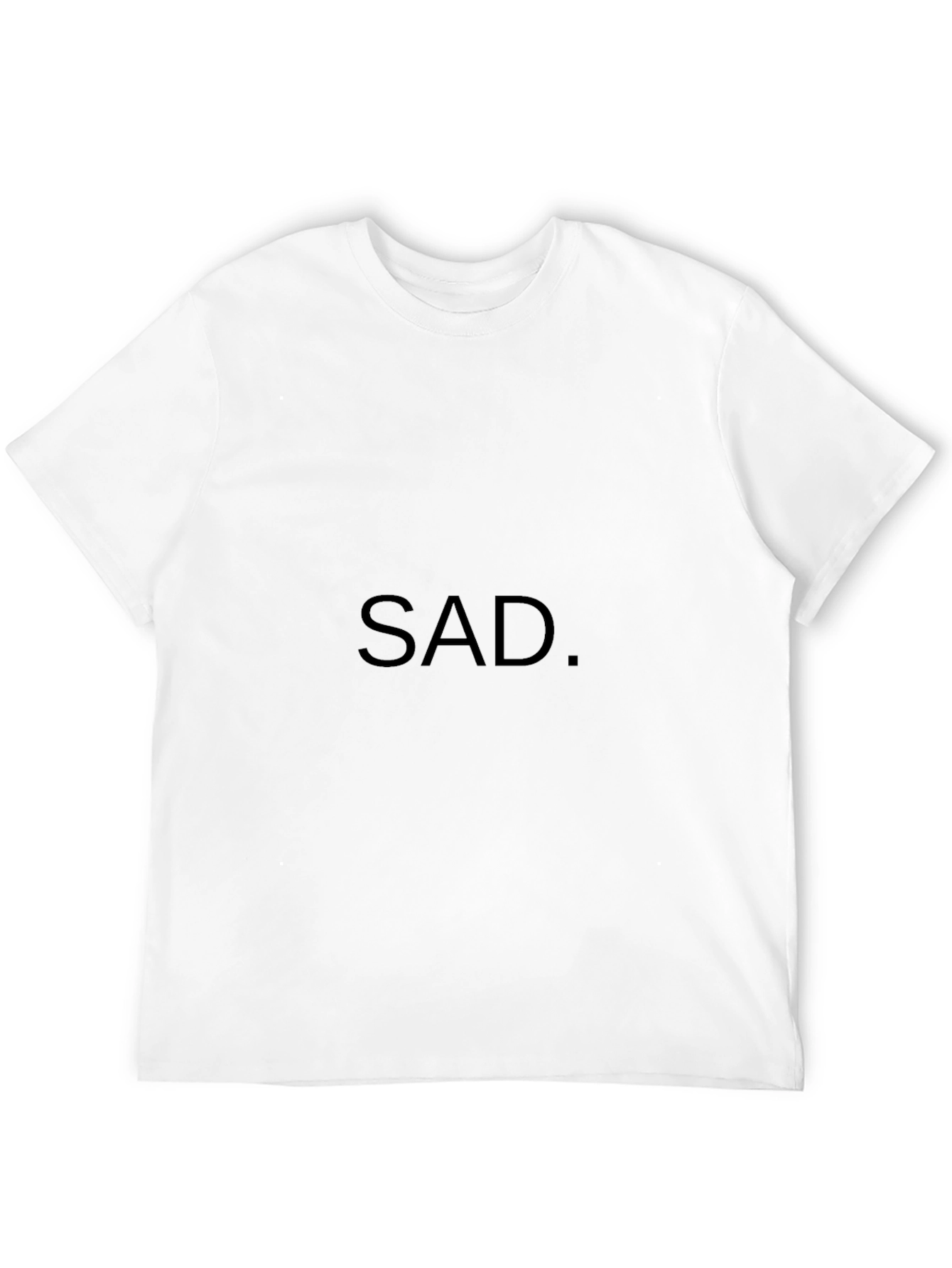 Minimalist SAD. Black T-Shirt