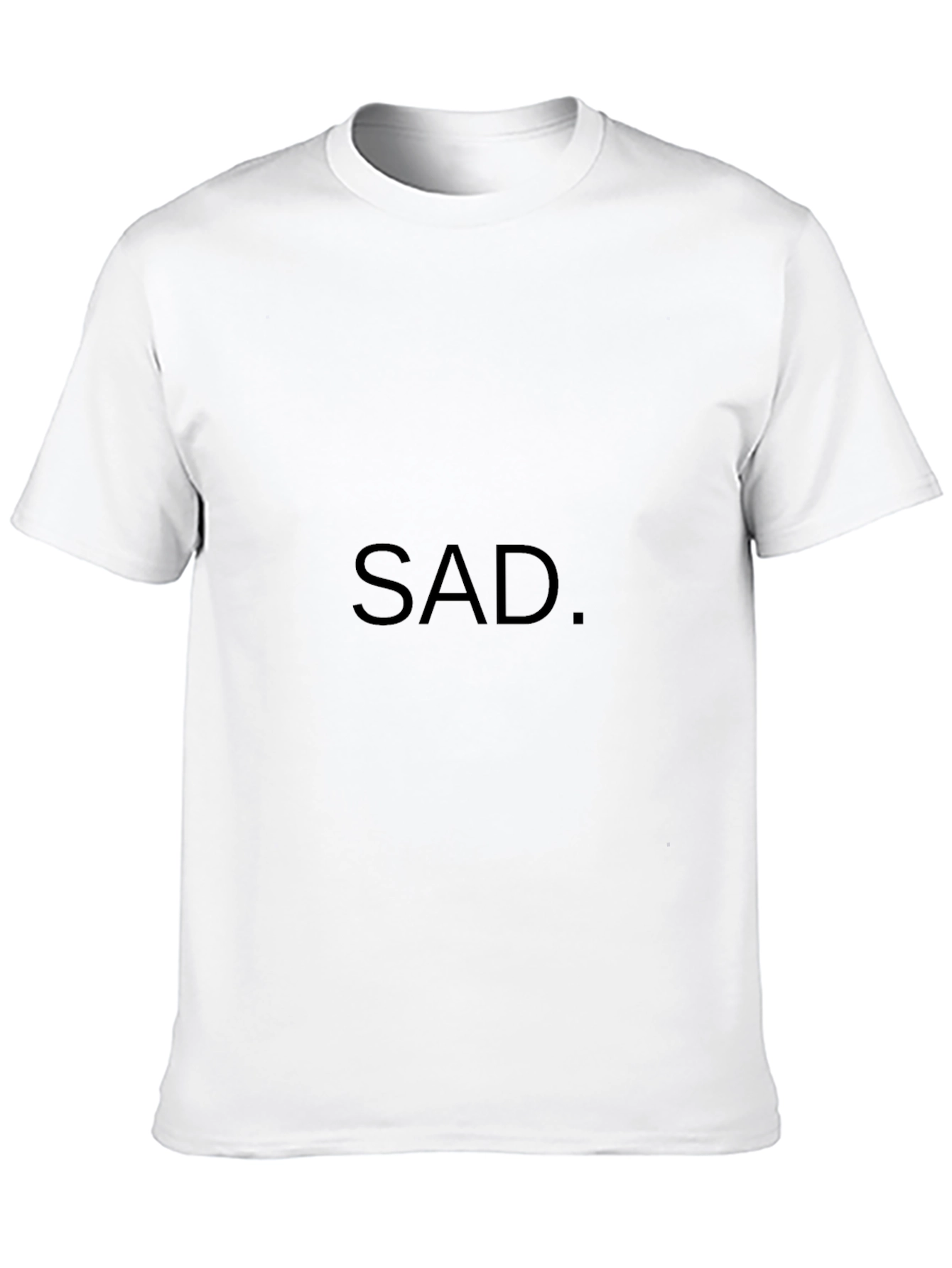 Minimalist SAD. Black T-Shirt