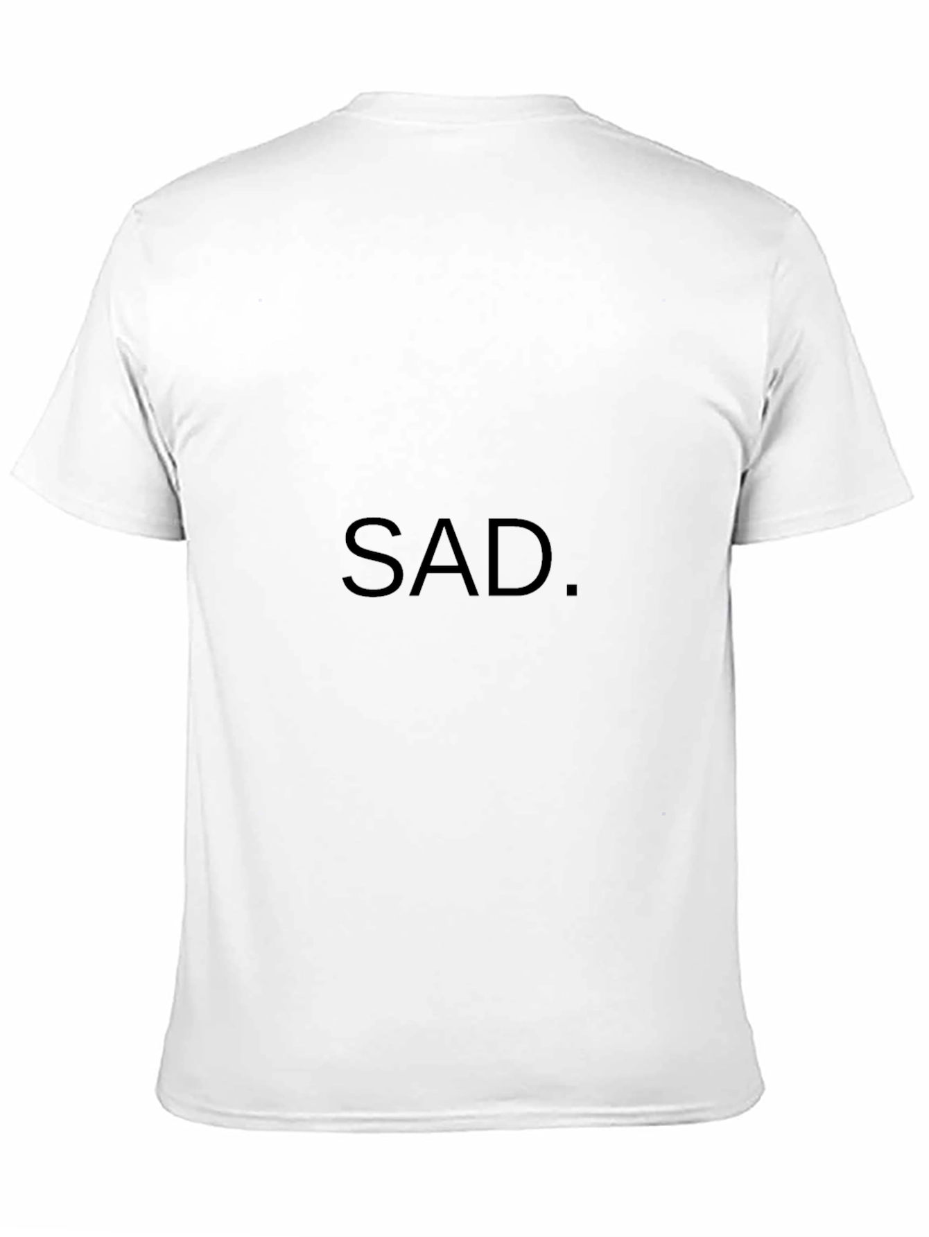 Minimalist SAD. Black T-Shirt
