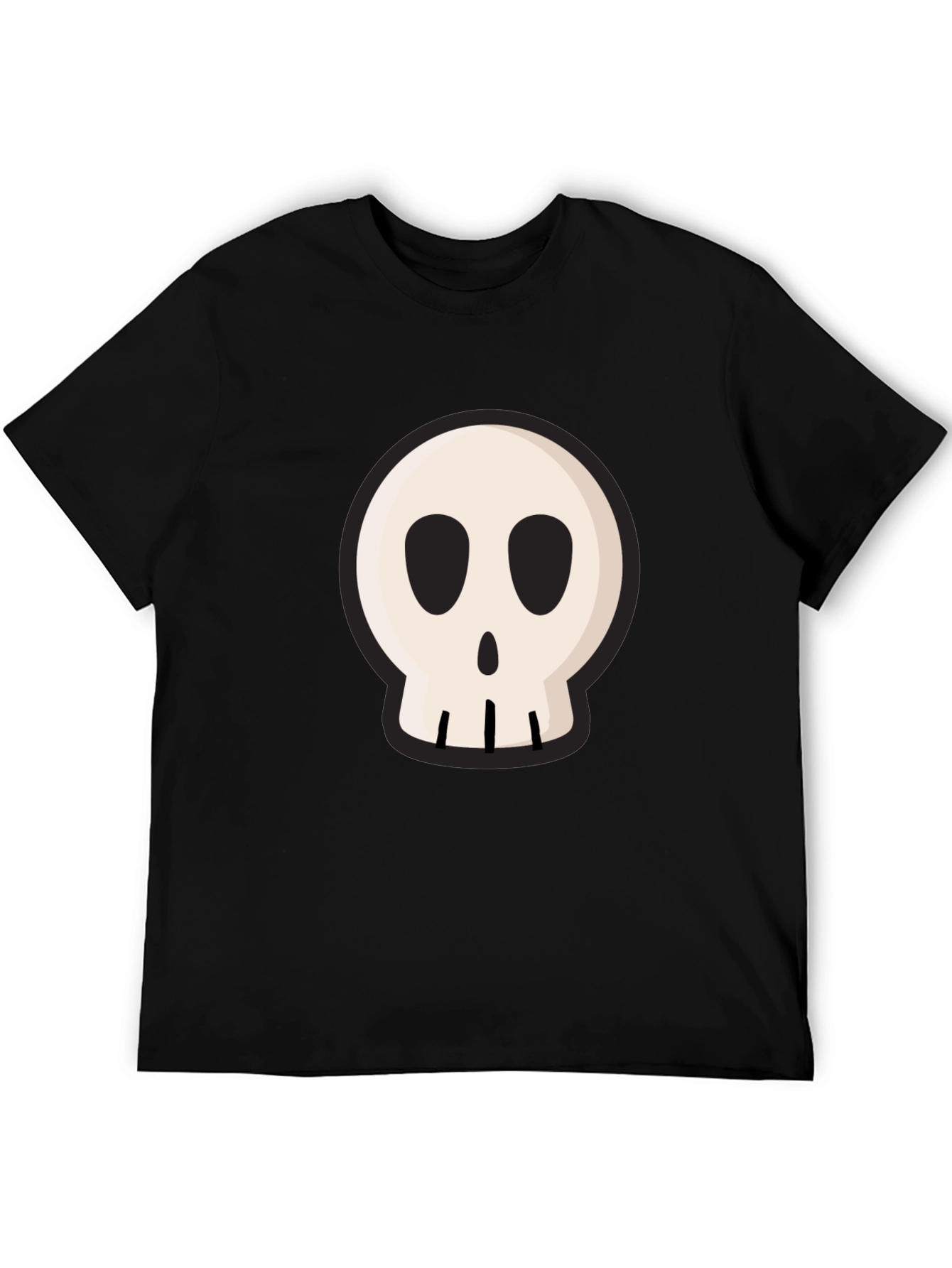 Skull Graphic Black T-Shirt - Casual Cool