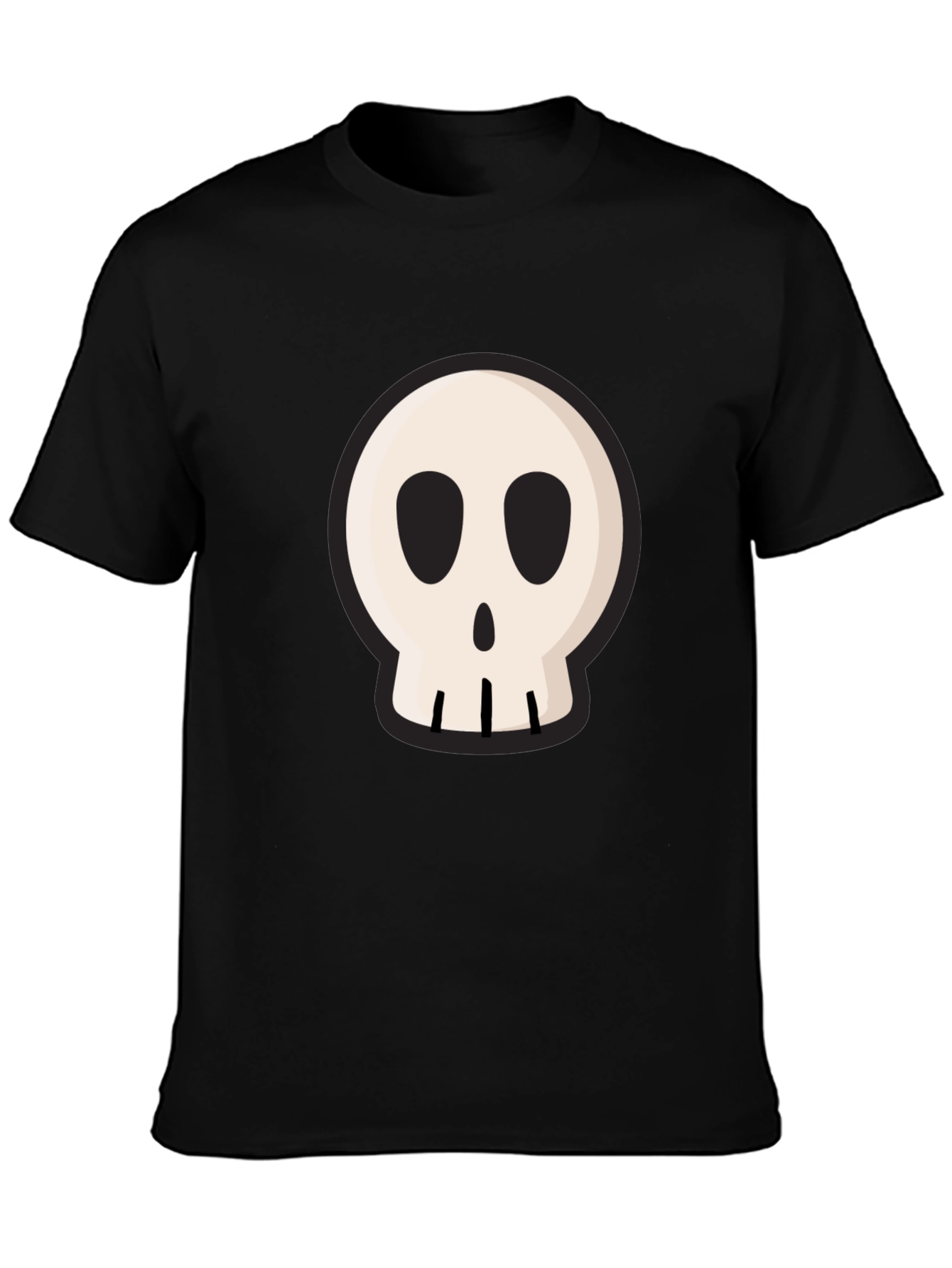 Skull Graphic Black T-Shirt - Casual Cool