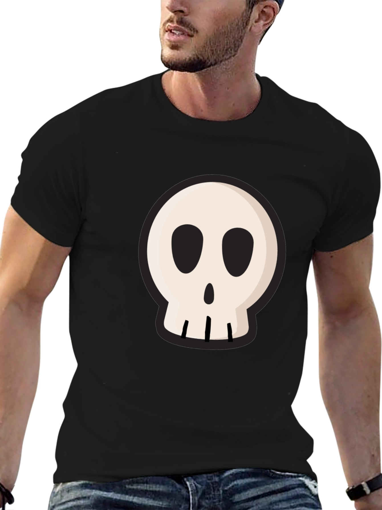 Skull Graphic Black T-Shirt - Casual Cool
