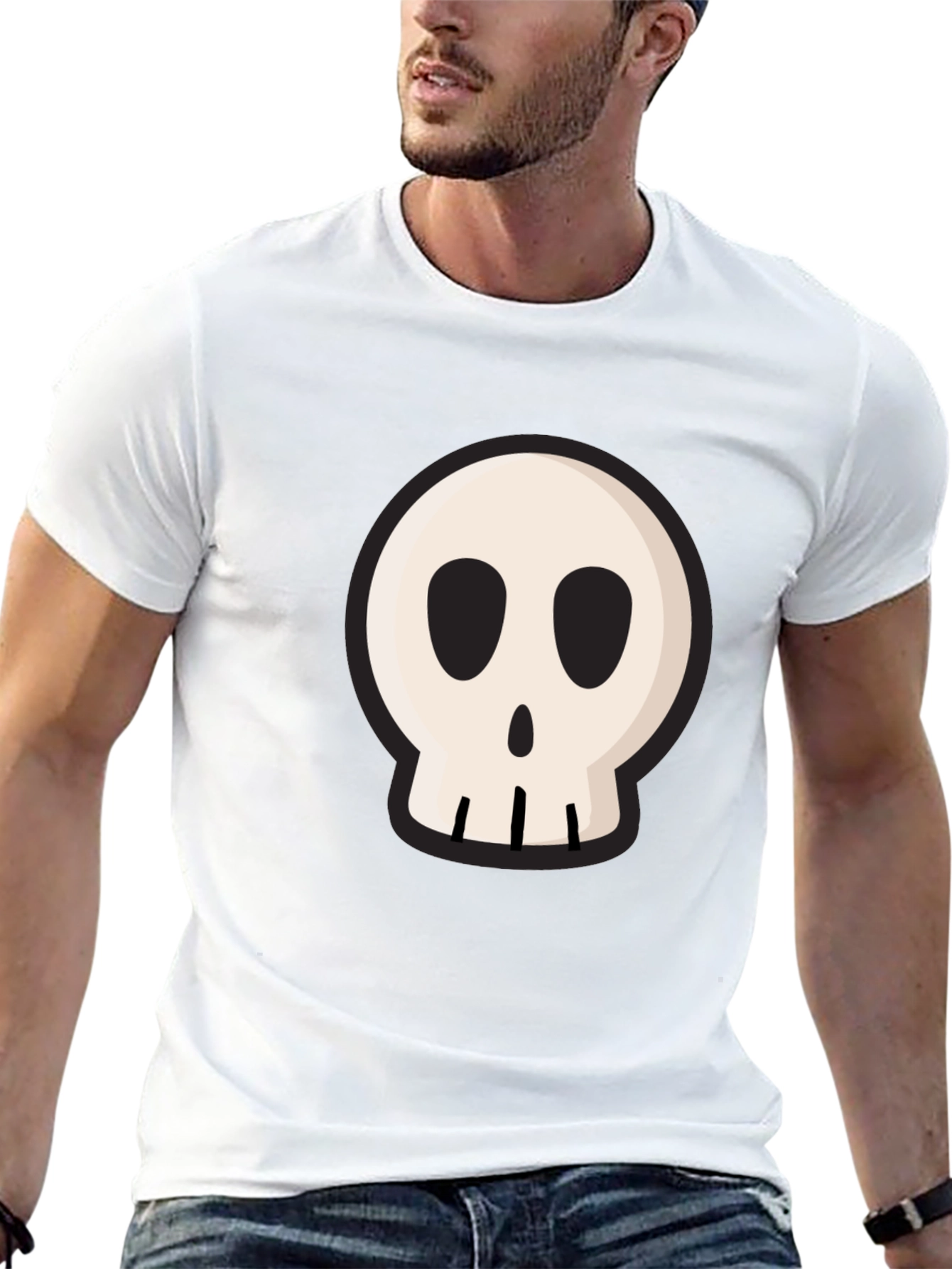 Skull Graphic Black T-Shirt - Casual Cool
