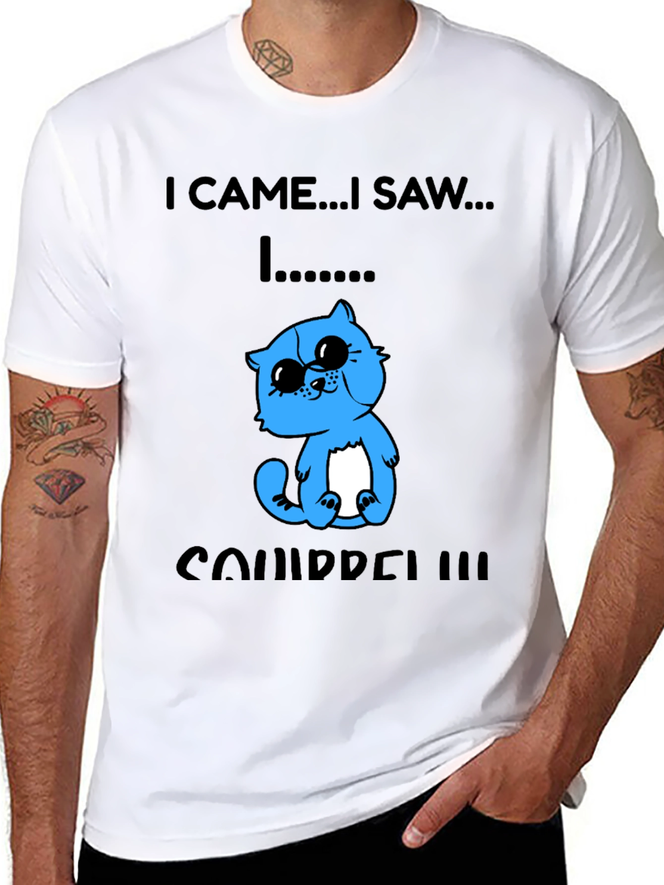 I Came I Saw I Squirrel T-Shirt Funny