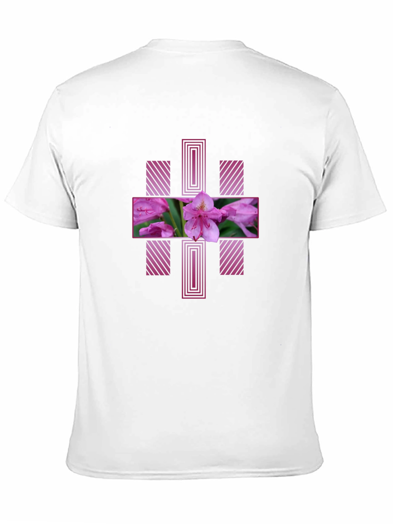 Floral Cross Graphic Tee - Stylish Mens T-Shirt