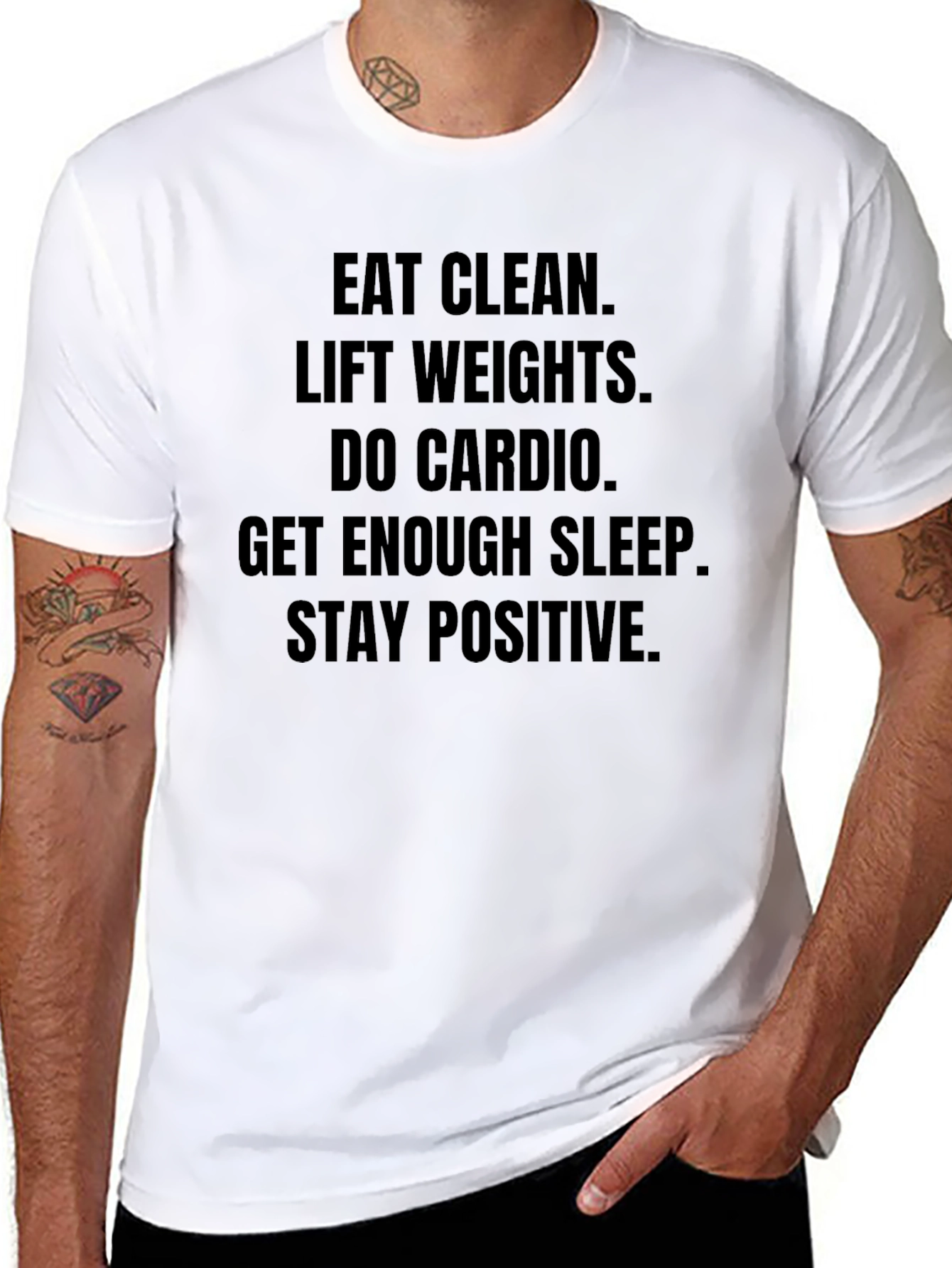 Eat Clean Fitness Motivation T-Shirt