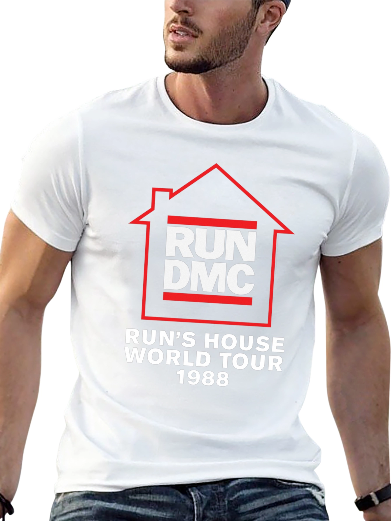 Run DMC House World Tour 1988 Black T-Shirt